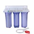 Triple Water Filter, Three Stage Water Purification System. 