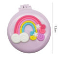Portable Folding Hair Comb with Mirror Mini Air Cushion Massage Brush for Travel Home Use. 