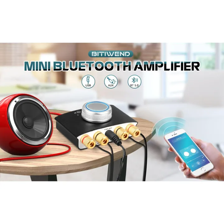 BITIWEND%20Mini%20Bluetooth%20HiFi%20Amplifier%20Bluetooth%205.0%20Audio%20Power%20Amplifier,%20Stereo%20Hi-Fi%20Digital%20Amp%202.0%20Channel%20100W%20with%20AUX/USB/Bluetooth%20Input,Speaker/Earphone%20Output%20-%20Image%202