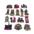 【HOT】 Magnetic Metal Fridge Magnets,Tourism World Iconic Buildings By Country Souvenirs,Refrigerator Decorations Magnet,Home Decors. 