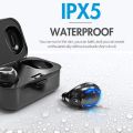 True Wireless Lesoom T2 Bluetooth In Ear Earbuds With Portable Charging Case Waterproof IPX5. 