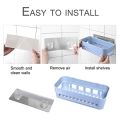 Plastic Bathroom Shelf Kitchen Shelf Soap Box Stand Combo - Wall Mount Bathroom Accessories for Home Decor with Self Adhesive Sticker. 