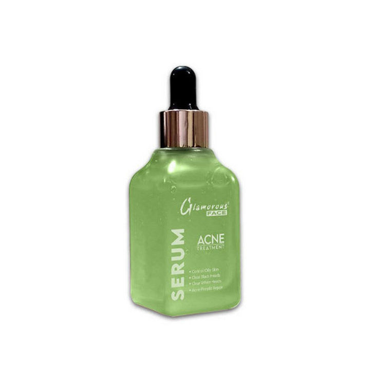 Glamorous Face Acne Treatment Face Serum 30 ml, Tea Tree Clear Skin Serum for Clearing Severe Acne, Breakout, Remover Pimple and Repair Skin.