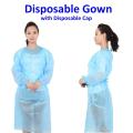 Disposable Surgical Gown with Cap (DIY Craft Apron). 