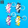 Unicorn keychain multiple variants - cartoon character / action figure soft pvc keychain for kids (girls and boys) - bag hanging accessories / keyring. 