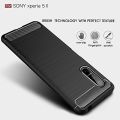Lewies Carbon Fiber case For Sony Xperia 5 shockproof slim fit protective cover. 