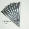 Pack of 3 - Bridal Mehndi Cone | Henna Cones | Mehndi Cone | Dark Redish Mehron Color. 