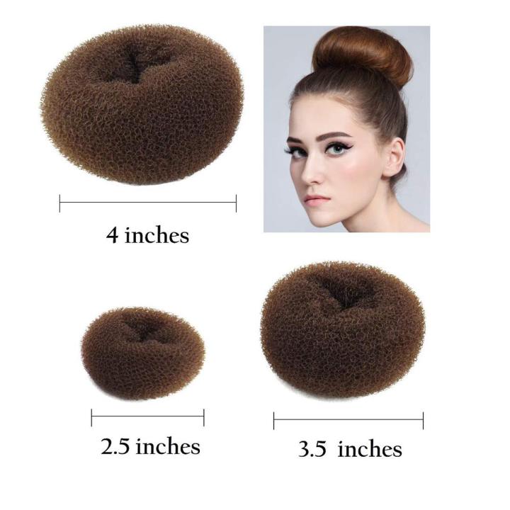 Pack of 3 Amazing Hair Bun Donut Hair Puff