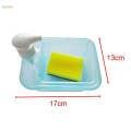 Soap Dispenser and Scrubber Holder Convenient Kitchen Soap Dispenser for Bar. 