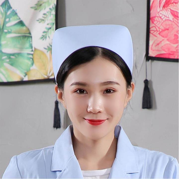 Scrubs Cap Head Cove Washable Uniform Accessories Nurse Hat for Pet Grooming Beauty