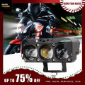 Projector Triple 3 Lens LED Car & Motorcycle (2pcs) Fog Driving Lights 20W 6000Lm High Low Beam White Yellow Lighting Projector Lens Motorbike Auto Other Headlights. 