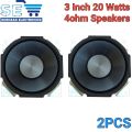 2PCS 3 Inch 20W 4ohm Audio Speaker HiFi Full Range Speakers. 