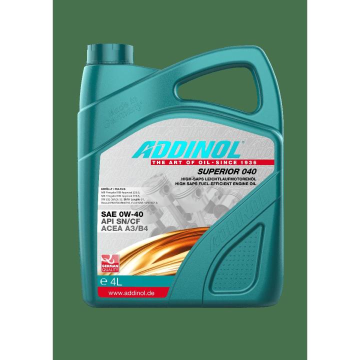 ADDINOL SUPERIOR 0W-40 Made In Germany -4 litre