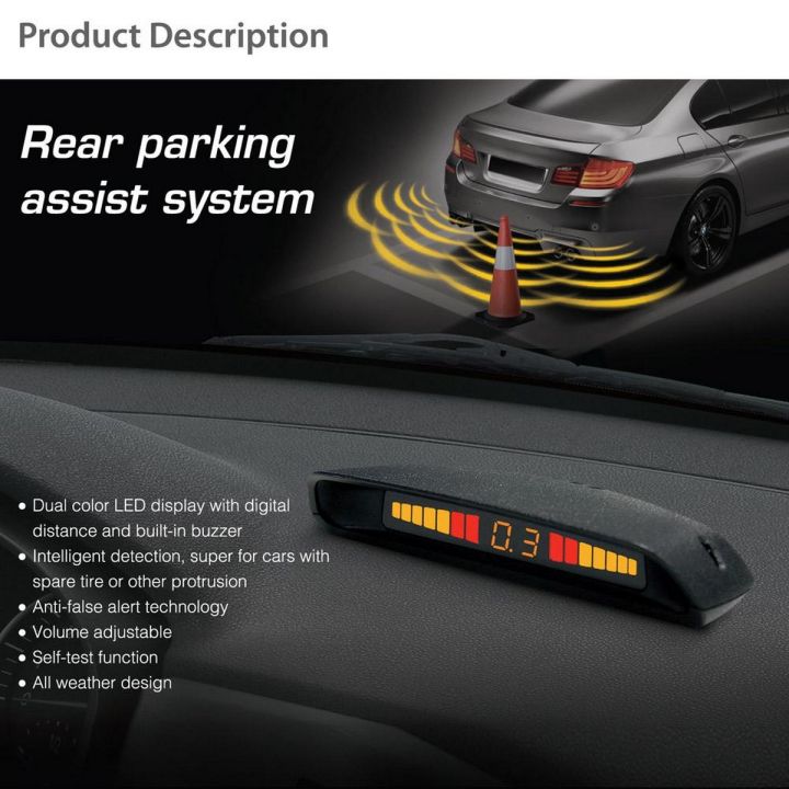 Car Parking Sensors Reverse assistance for All Cars 12V Universal