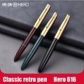 HERO 616 Fountain Pen Arrow Mark Ink Pen Stainless Steel Cap Fine Nib Stationery Office school supplies Writing Gift. 