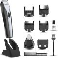 WAHL Lithium Ion OptimUS Grooming Kit, Lithium Ion Rechargeable Trimmer, Foil Shaver And Detailer For Multi Grooming Needs, 4 Comb Attachments For Different Beard Lengths, 3 Hours Run Time, 09885. 