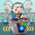 Children's Dancing Rock DJ Pig Electric Toys Cartoon Piggy Dolls Disc Swing With Lights Music Toys for Boy Girl Christmas Gifts Moonlight. 