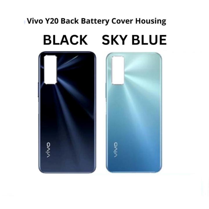 Vivo Y20- Back Glass Case Rear Cover Housing Battery Door Replacement