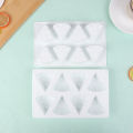 8Cavity Cheese Shaped Silicone Mould DIY Pastry Tools Cake Mold For Baking Non-stick Kitchen Bakeware Dessert Mousse Mould Huiye. 