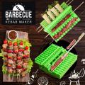 Barbecue Meat Skewer Device Machine BBQ Meat String Device Quick Portable Meat Skewer Box Easy Skewer Tools. 