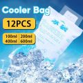 12PCS Gel Ice Pack Reusable,Insulated Dry Ice Packs,Massage Gel Refrigerated Bags,Food Keep Fresh Gel Dry Ice Pack For Cooler And Insulation. 