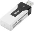 Trust Robson Mini Cardreader External memory card reader USB 2.0 Black, White. 