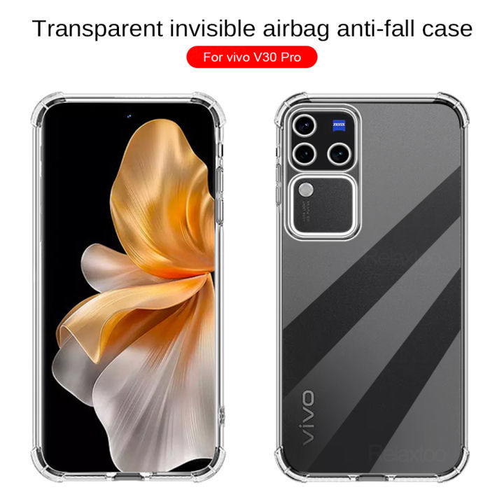 For vivo V30 5G Clear Airbag Drop Resistant Case for viva V30 6.78 inch TPU Silicone Soft Case Full Pack Phone Case