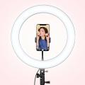 26cm Dimmable LED Ring Light with Mobile Holder for Live Streaming and Photography. 