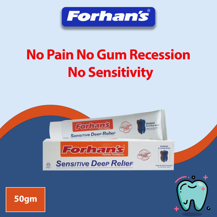 Forhan's Sensitive Deep Relief Toothpaste 50gm