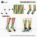 【Good-Love Store】Elizabeth See You Queen Elizabeth Socks Running Socks Womens 360° Digital Unisex Creative Funny Socks New Art. 