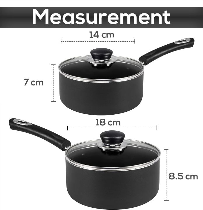 Utopia%20Kitchen%20Nonstick%20Saucepan%20Set%20with%20Lid%20-%201%20Quart%20and%202%20Quart%20Multipurpose%20Pots%20Set%20Use%20for%20Home%20Kitchen%20or%20Restaurant%20(Grey-Black)%20-%20Image%202
