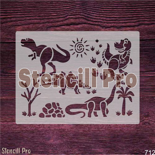 Dinosaur Stencil Reusable Large Custom Stencil for DIY Craft, Animal Stencil
