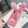 Soft Plush Case For Samsung Galaxy A12 A13 A14 A22 A23 A24 A32 A33 A34 A41 A42 A52 A53 A54 Furry Rabbit Bunny Warm Fur Cover. 