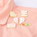 Funny Quote Enamel Pins Badge Inspirational Encouraging Brooches Backpacks Clothes Lapel Pin Jewelry Gift for Friends. 