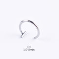 1 PC Fashion Simple Personality Titanium Steel Lip Clip Nose Ring Women Man Body Jewelry Accessories. 