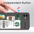 UCUC for iPhone 11 Back Cover Fashion Sticker Frosted Transparent Hard Phone Case Thin Shockproof Full Cover Camera Protect Case. 
