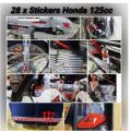 28 Sticker Honda 125cc/CD70cc Sticker Kit Vinyl High Quality Universal Kit With Proper Size For Motorcycle Car Waterproof Heatproof New Designs. 
