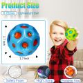 6 Pack Led Light Moon Space Ball, Bouncy Balls for Kids, High Bouncing Balls, Jumping Galaxy Ball, Super Bouncy Space Ball Toy. 