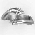 Gothic Men's Horror Anger Skull Ring Vintage Punk Biker Skeleton Rings for Men Women Party Jewelry Christmas Gifts For Him. 