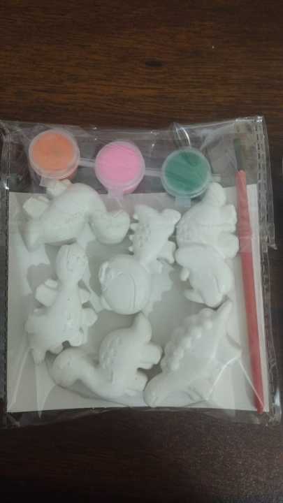 Kids DIY Dinosaur Painting Kit – Pack of 20 with Colors & Brush 🦖🎨 ...