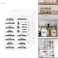 Pantry Label Stickers Containers Kitchen Organization and Storage. 