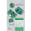 Dual Spray Atomization Module USB Humidifier Driving Circuit Board Atomization Experimental Equipment DIY Incubation Green&White. 