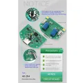 Dual Spray Atomization Module USB Humidifier Driving Circuit Board Atomization Experimental Equipment DIY Incubation Green&White. 