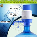 Drinking Water Pump Dispenser For 19 Ltr Bottle - T - Pump Water Cans - Blue & White. 