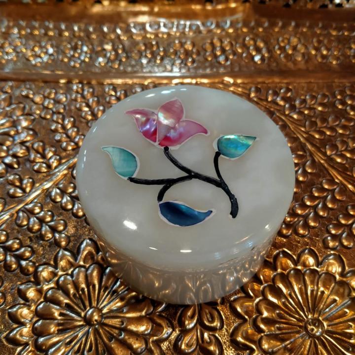 Onyx Jewellery box Mother of pearl shell work (3 sizes)