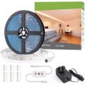 Warm White .LED Strip Light,  3600lm 3000 Strip Lights, 24V 720 LED 12M Flexible Tape Warm White with Hand Wave Switch for for Bedroom Kitchen Cabinet Wardrobe Stair Shelf. 
