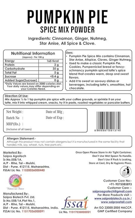 EATERY%20HARVEST%20by%20Saipro%20Pumpkin%20Pie%20Spice%20Powder%20100%20Gm,%20Pumpkin%20Pie%20Powder%20For%20Classic%20Pumpkin%20Pie%7C%20-%20Image%202