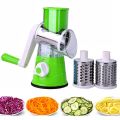 Flixfy Effortless Slice Multifunctional Vegetable Cutter, Slicers and Chopper, 3 in 1 slicers and salad cutter, table top drum grater, slicer, chopper, grinder for cheese, nut, potato, carrot, flixfy. 