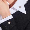 10Pcs Cover up Buttons Women Shirt Brooch Buttons Cleavage Pin Safety Pearl Brooch Buttons for DIY Clothing Sweater Shirt Decor. 