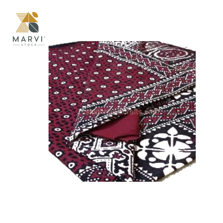 SINDHI AJRAK -IN PAIR OF TWO | TRADITIONAL WEAR FOR MEN AND WOMEN| RED COLOR|
